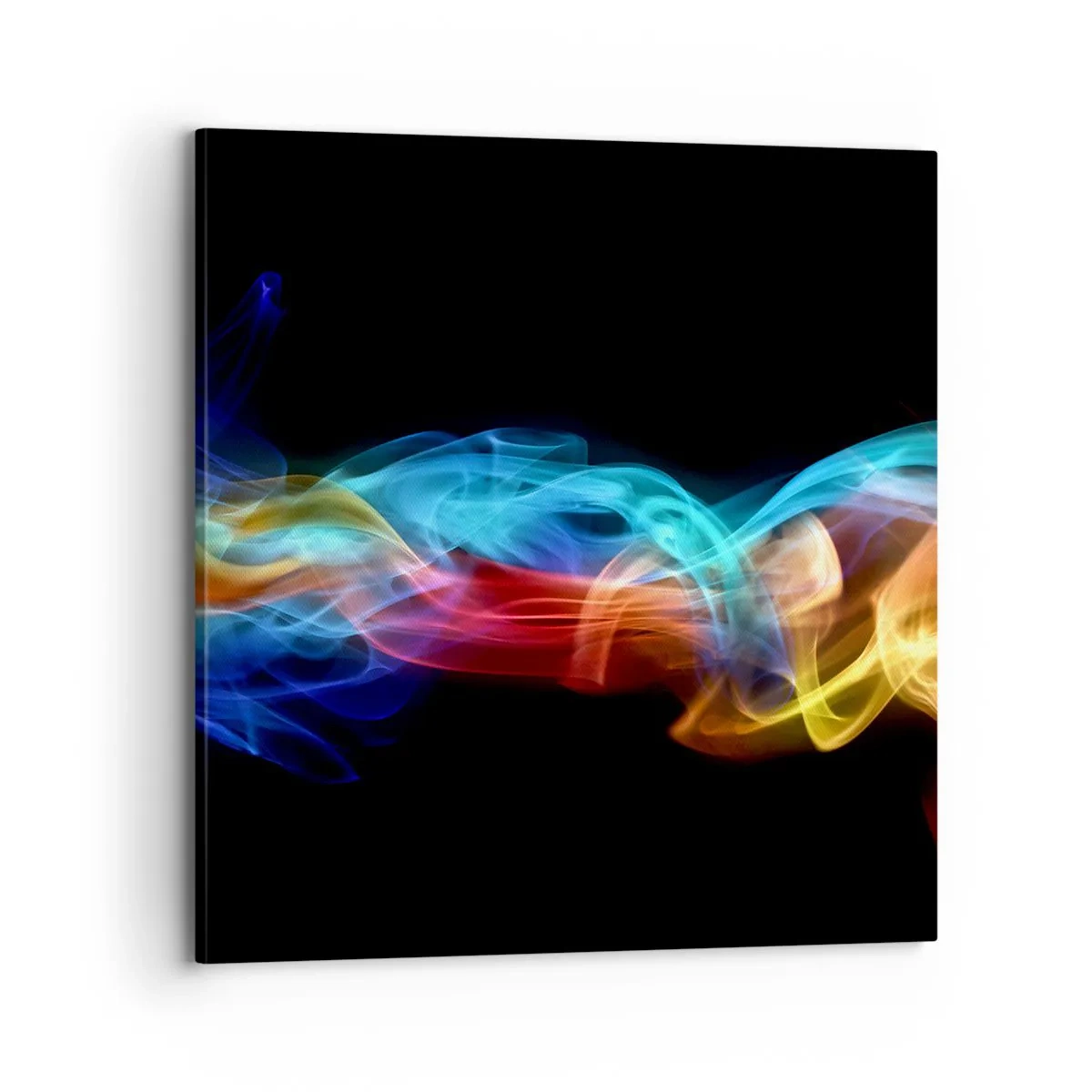 Canvastavla - Bild på duk - Dimmas regnbågsdans - 70x70 cm