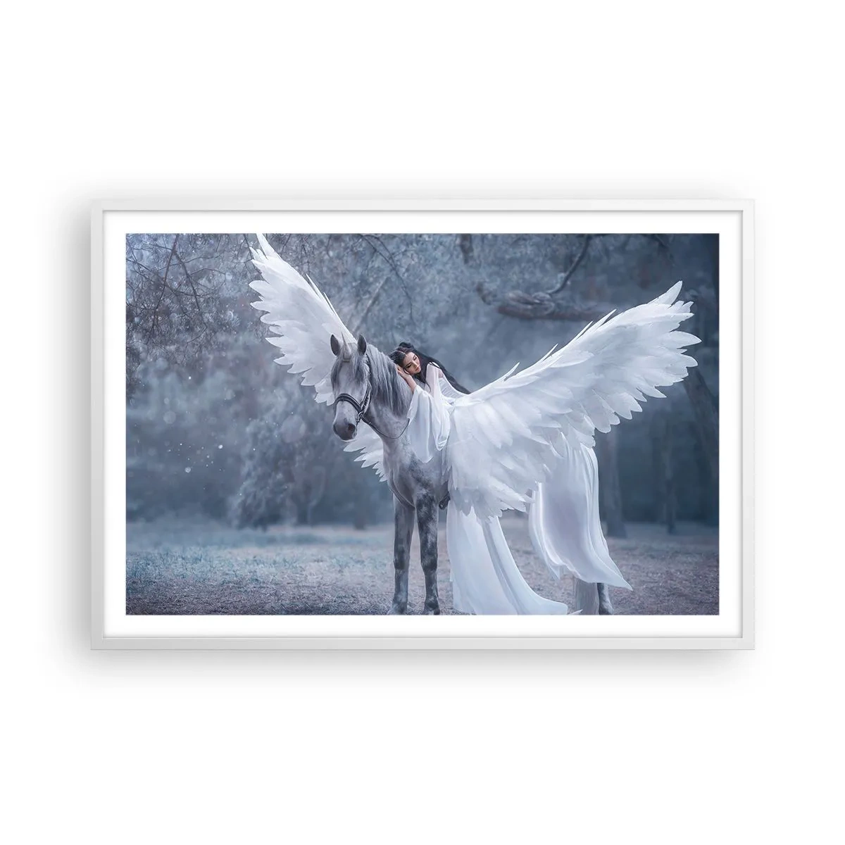 Affisch i vit ram - En stund full av inspiration - 91x61 cm