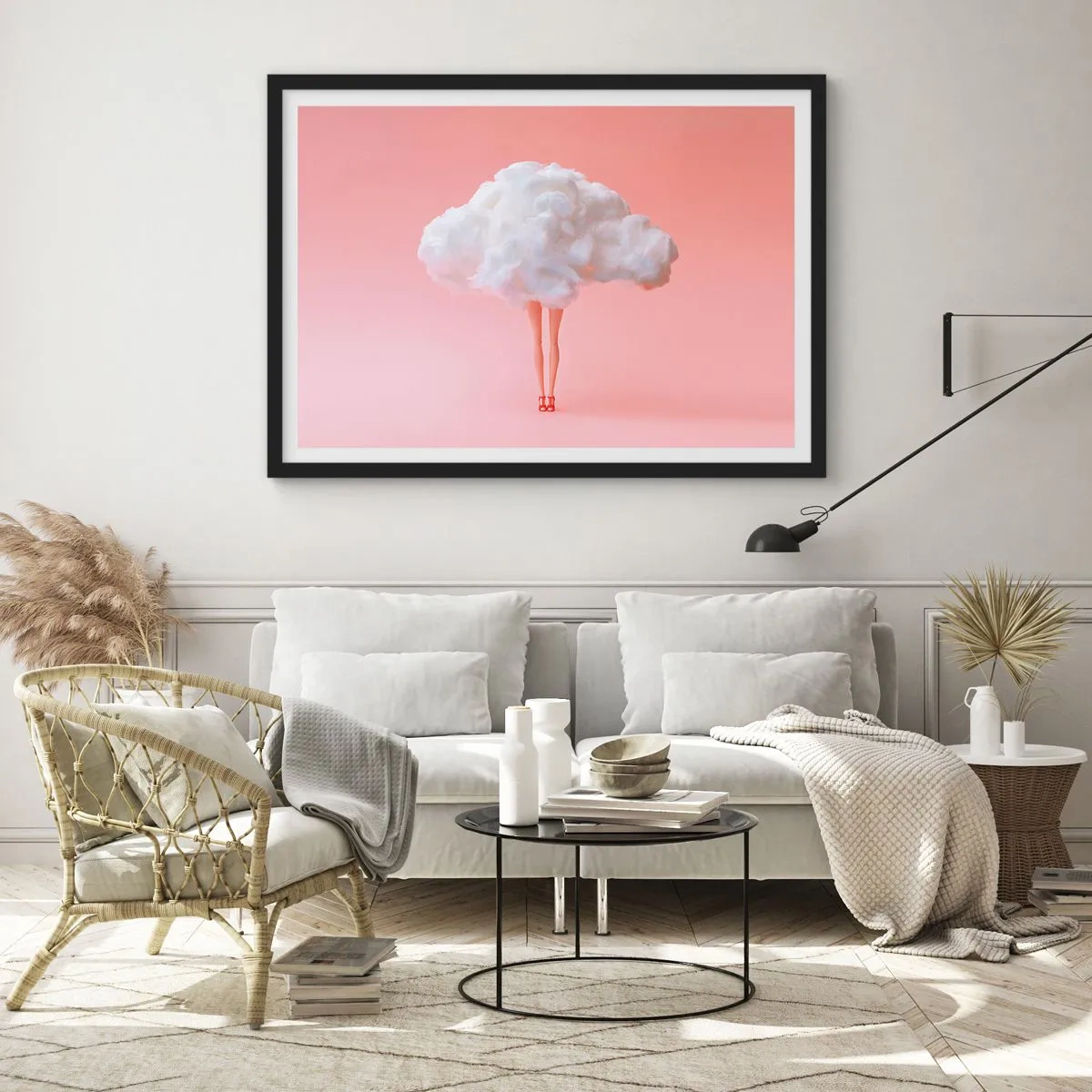 Affisch i svart ram - Söt utfästelse - 100x70 cm