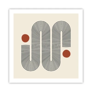 Affisch - från början till slutet - 60x60 cm