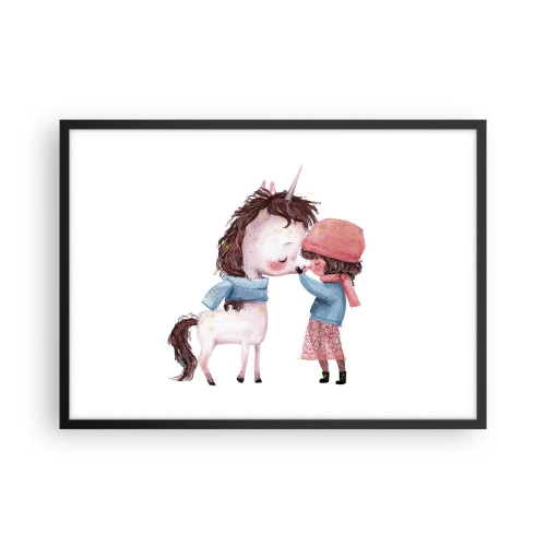 Affisch i svart ram - Vintersaga - 70x50 cm