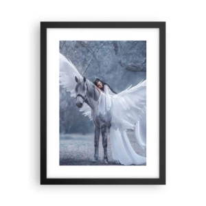 Affisch i svart ram - En stund full av inspiration - 30x40 cm