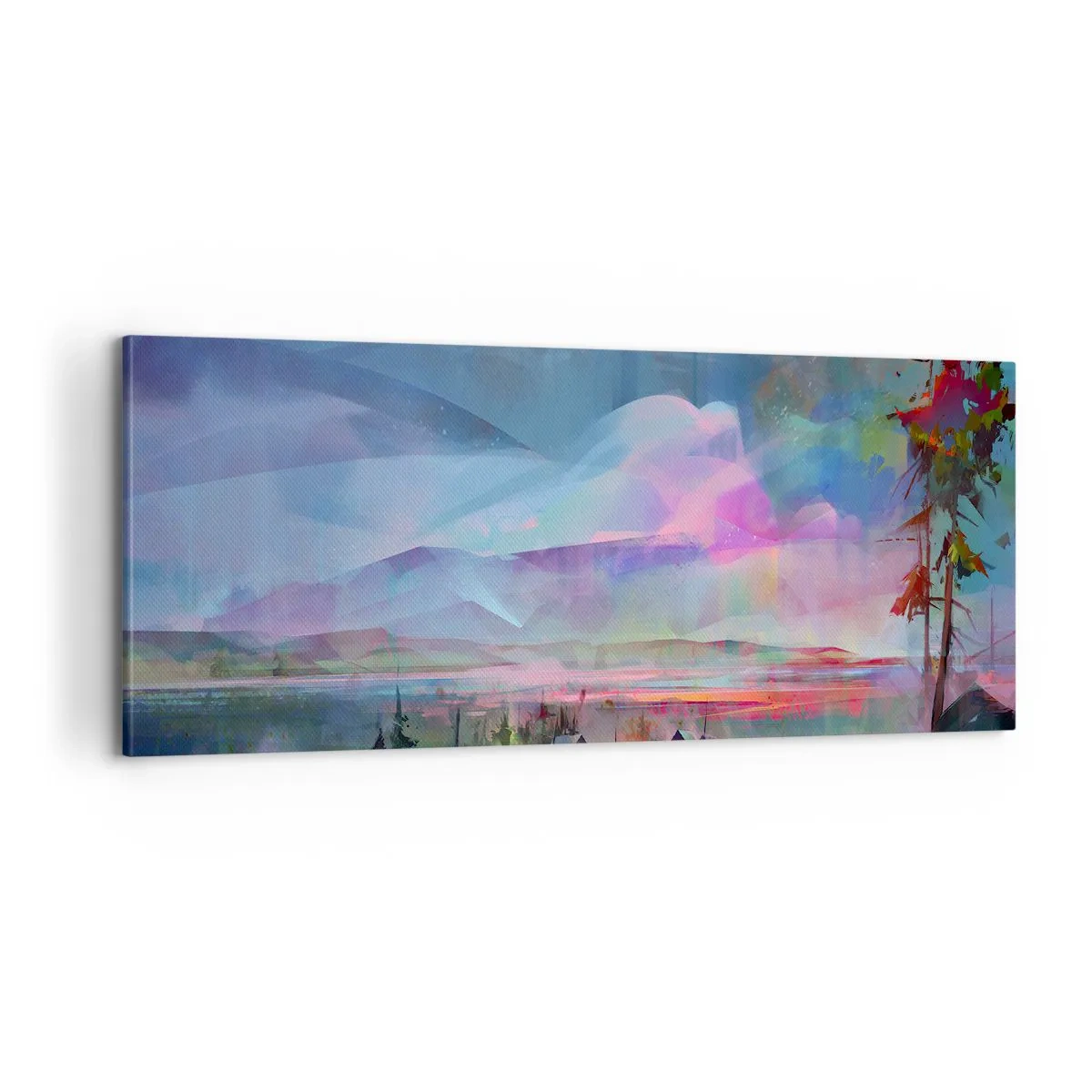 Canvastavla - Bild på duk - Under en vänlig himmel - 100x40 cm