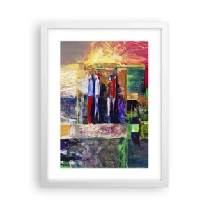 Affisch i vit ram - Relationer och emotioner - 30x40 cm