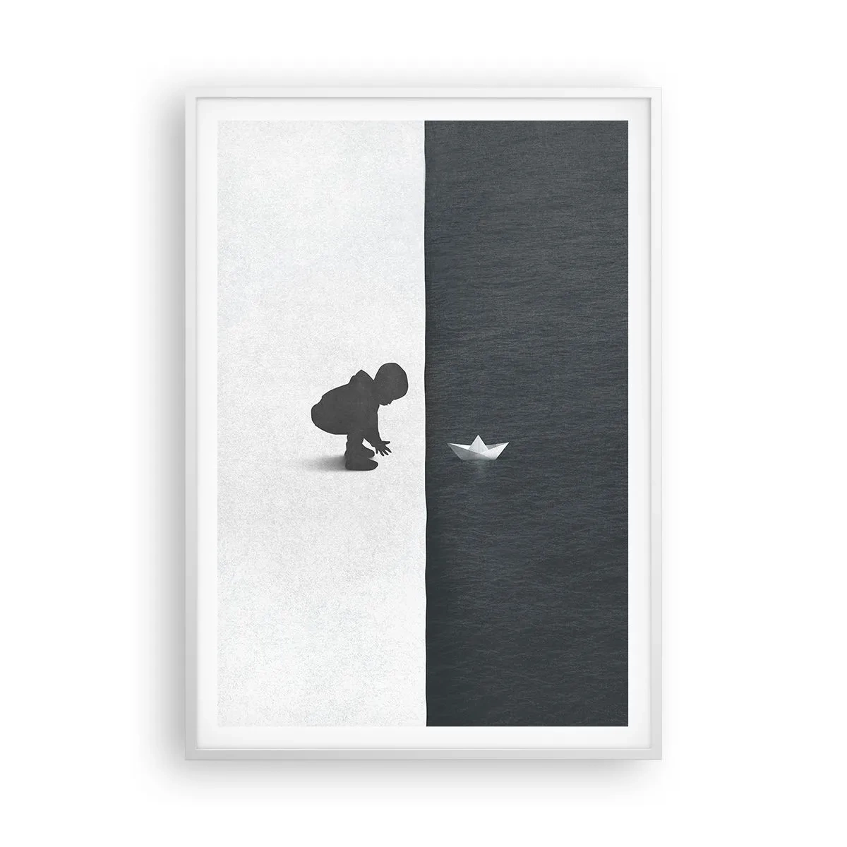 Affisch i vit ram - En stor expedition - 70x100 cm