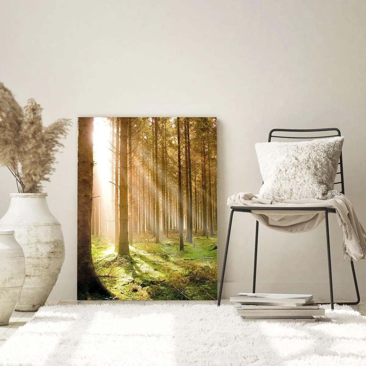 Glastavla - Bild på glas - Snart kommer alverna - 50x70 cm