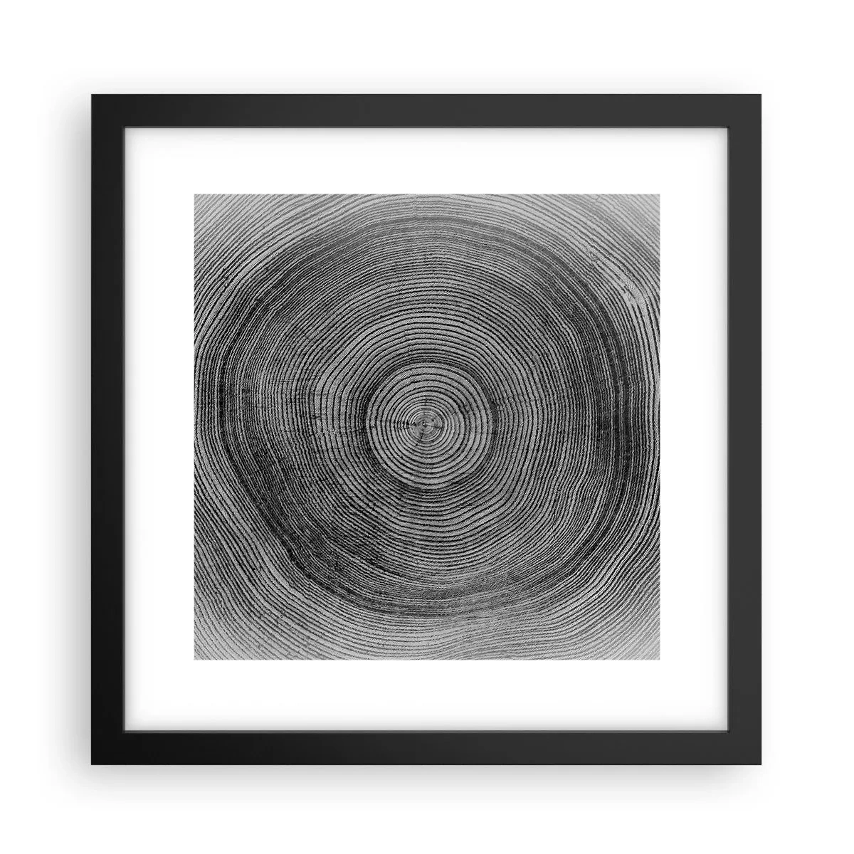 Affisch i svart ram - Ett tecken i tiden - 30x30 cm