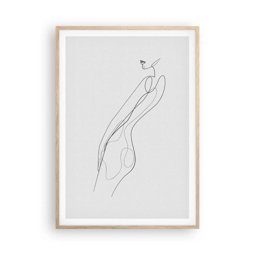 Affisch i ram av ljusek - Bara en utfästelse - 70x100 cm