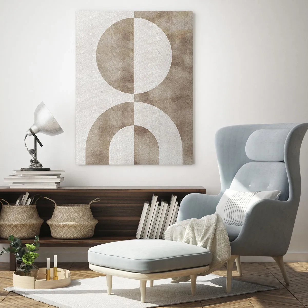 Glastavla - Bild på glas - Likheter och skillnader - 50x70 cm