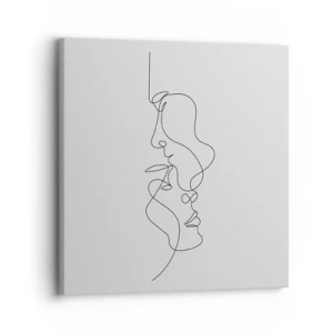 Canvastavla - Bild på duk - Sentimentala lustens glöd - 30x30 cm