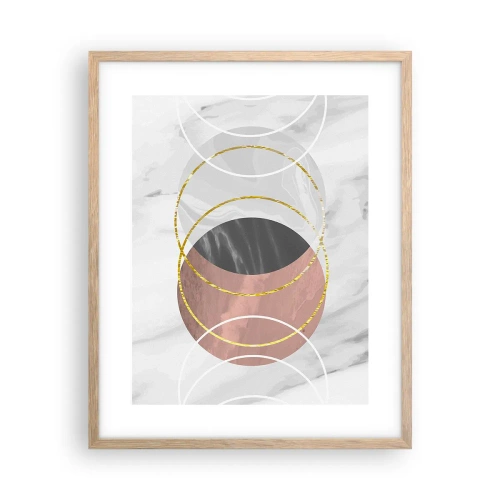 Affisch i ram av ljusek - Sfärernas musik - 40x50 cm