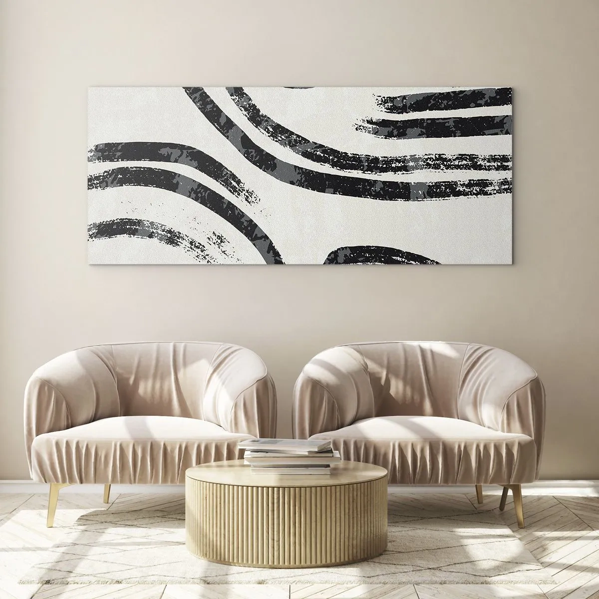 Glastavla - Bild på glas - Halvstoppad - 100x40 cm