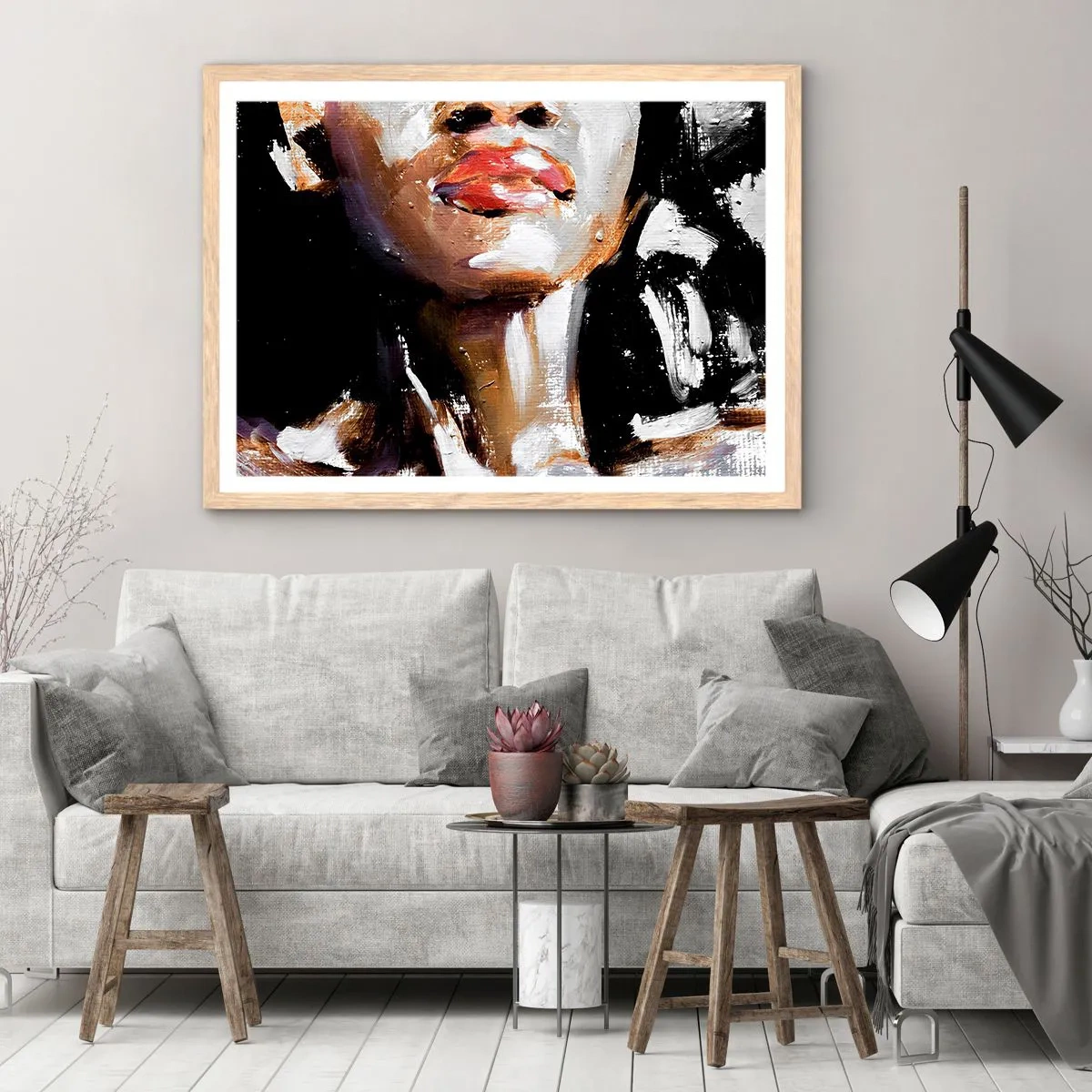 Affisch i ram av ljusek - Stolthet utan fördomar - 100x70 cm