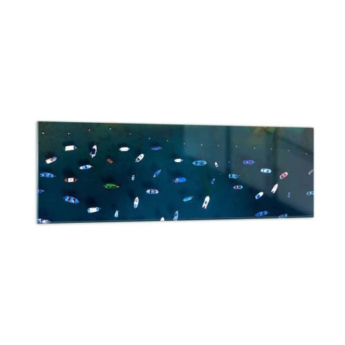 Glastavla - Bild på glas - Ett semesterspel - 160x50 cm