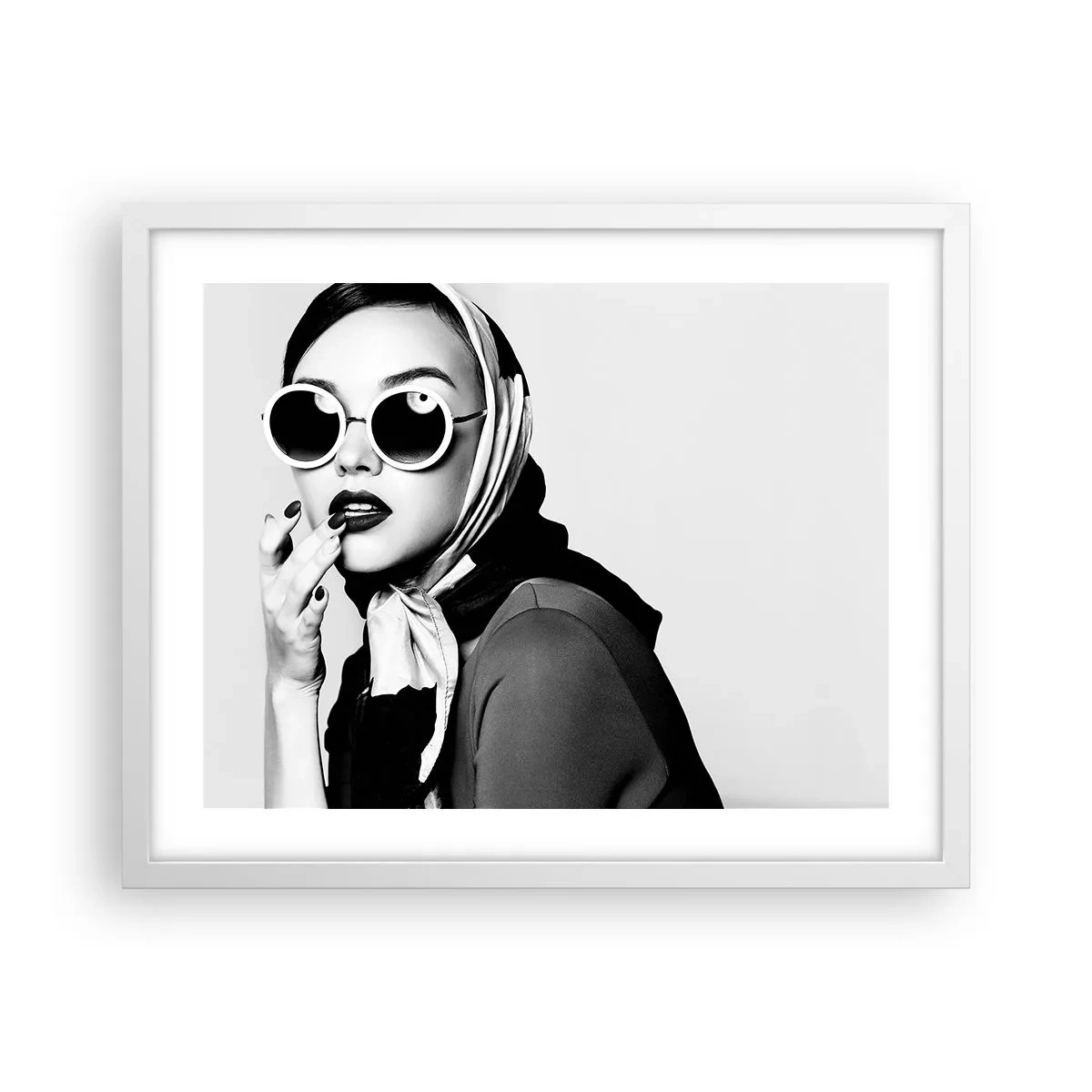 Affisch i vit ram - Hälsningar från 60-talet - 50x40 cm