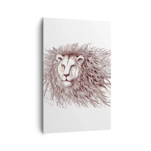 Canvastavla - Bild på duk - Brinnande härskare - 80x120 cm