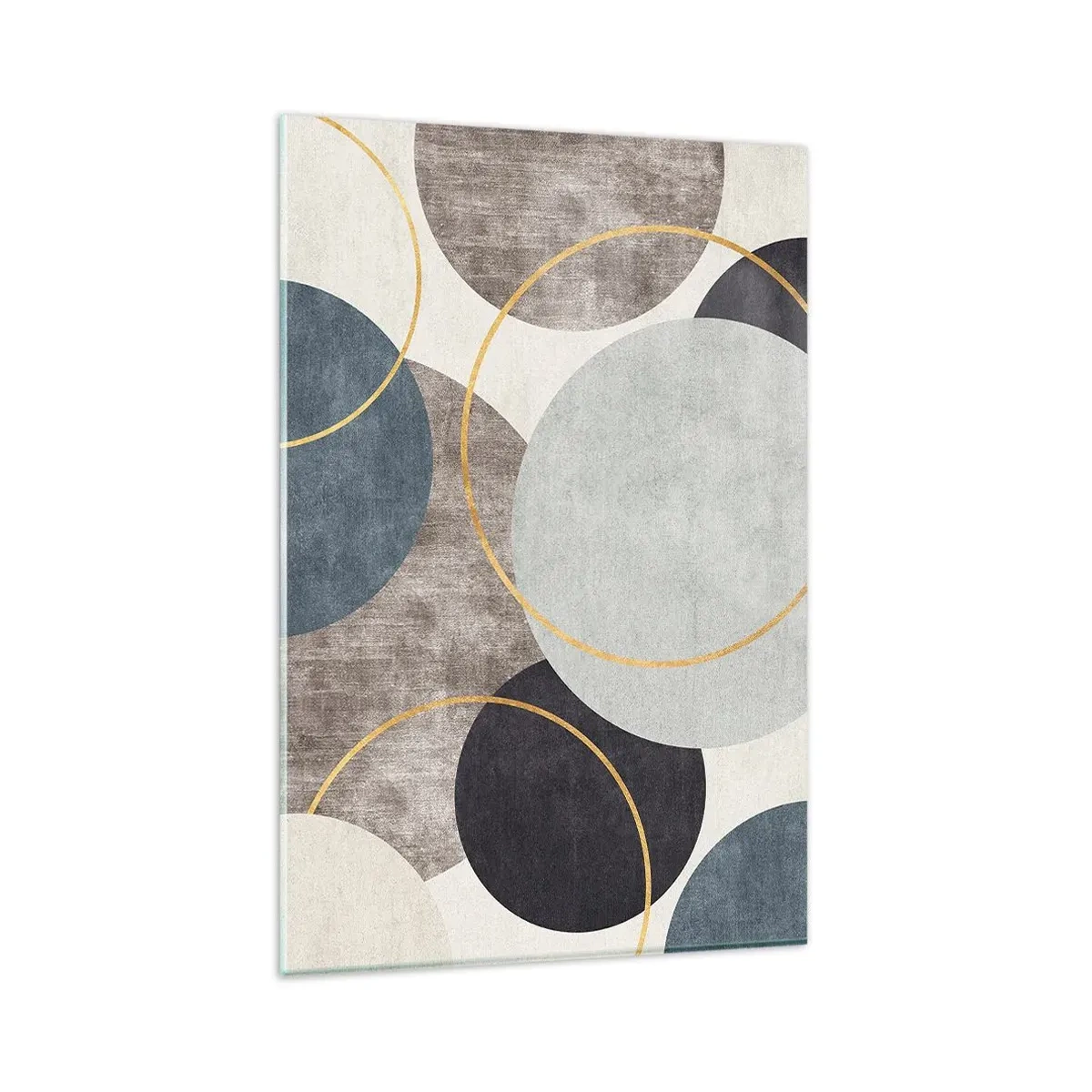 Glastavla - Bild på glas - Cirkel efter cirkel - 80x120 cm