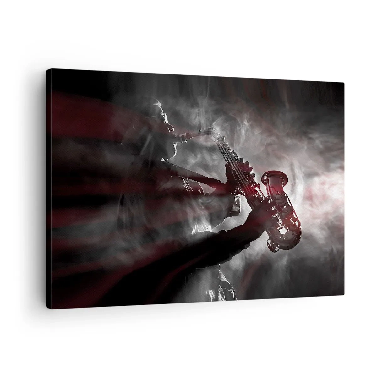 Canvastavla - Bild på duk - I jazzens ångor - 70x50 cm
