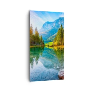 Canvastavla - Bild på duk - Höstens mildhet - 65x120 cm