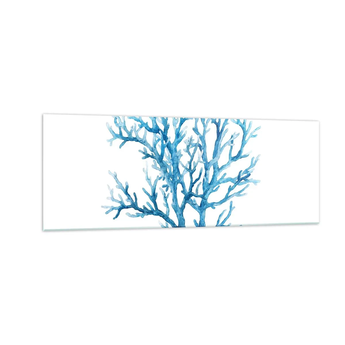 Glastavla - Bild på glas - Marin filigran - 140x50 cm