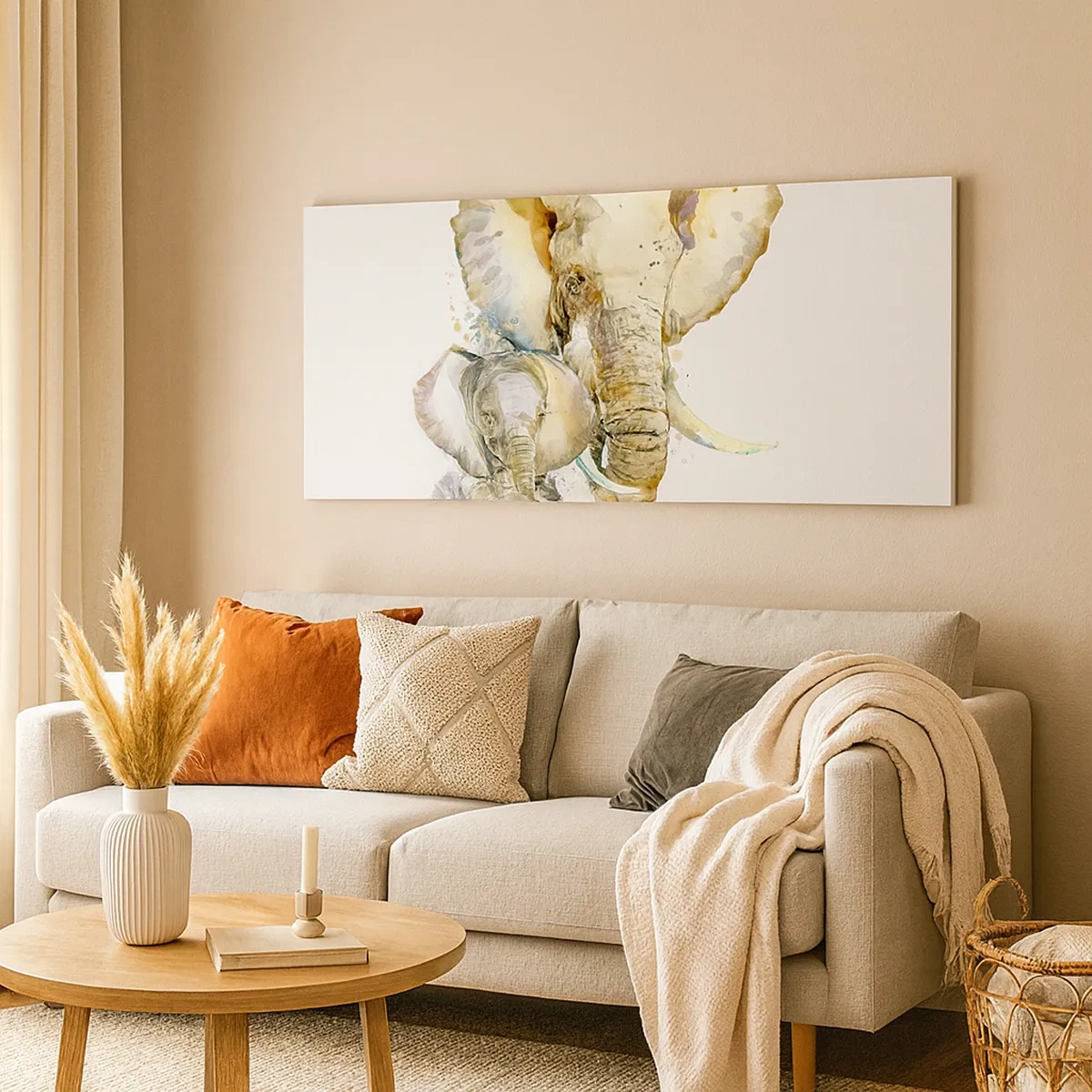 Canvastavla - Bild på duk - Alltid bäst hos mamma - 30x30 cm