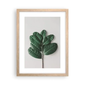 Affisch i ram av ljusek - Själva naturens bild - 30x40 cm