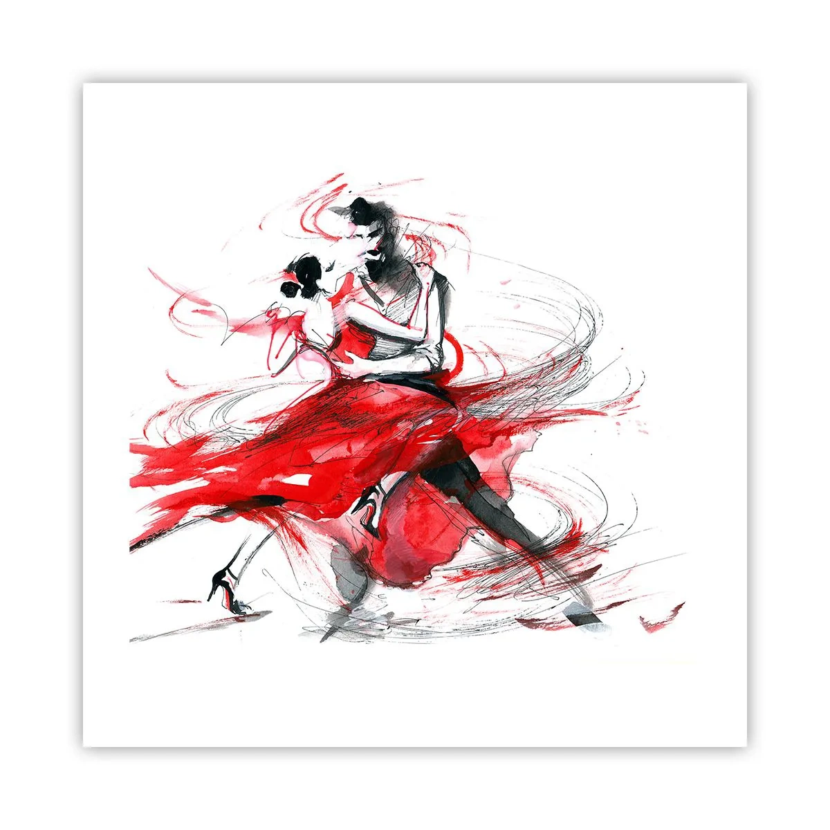 Affisch - Tango - passionens rytm - 50x50 cm