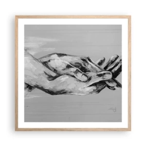 Affisch i ram av ljusek - Början... - 60x60 cm