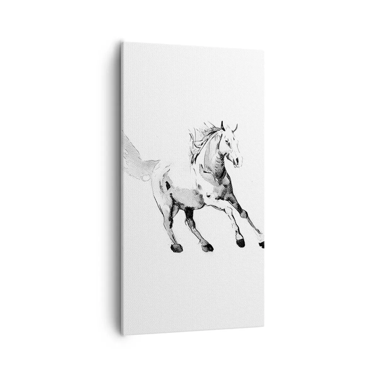 Canvastavla - Bild på duk - Obändig själ - 55x100 cm