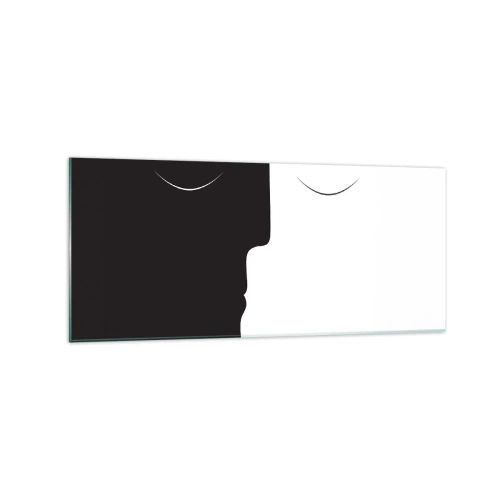Glastavla - Bild på glas - Motsatsernas enhet - 120x50 cm