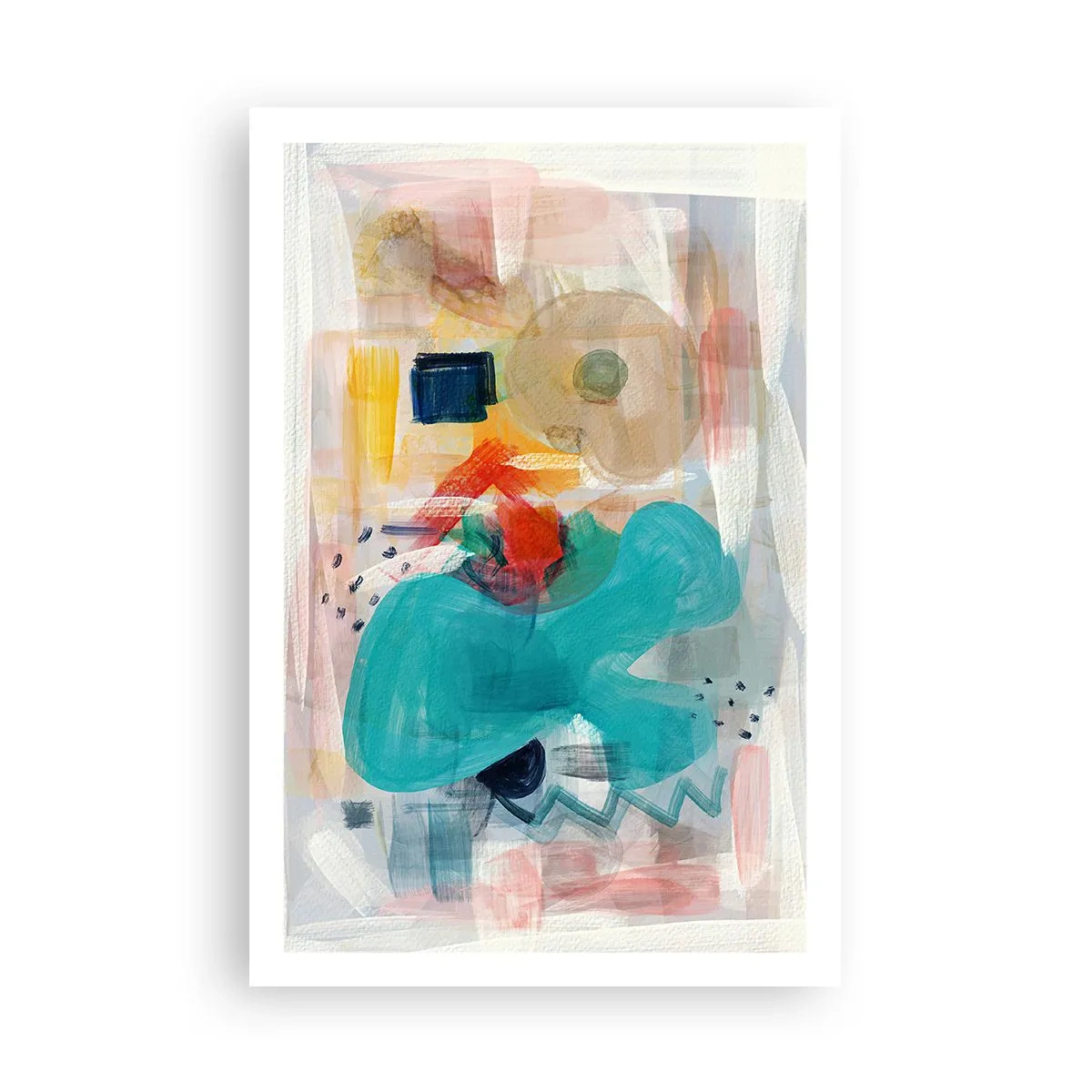 Affisch - Ett färgglatt spel - 61x91 cm