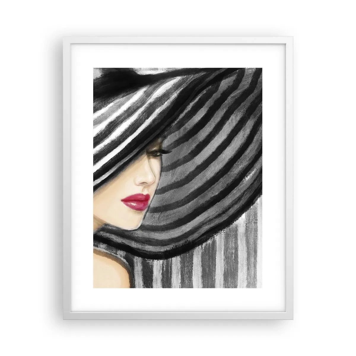 Affisch i vit ram - Var hittar jag dig? - 40x50 cm