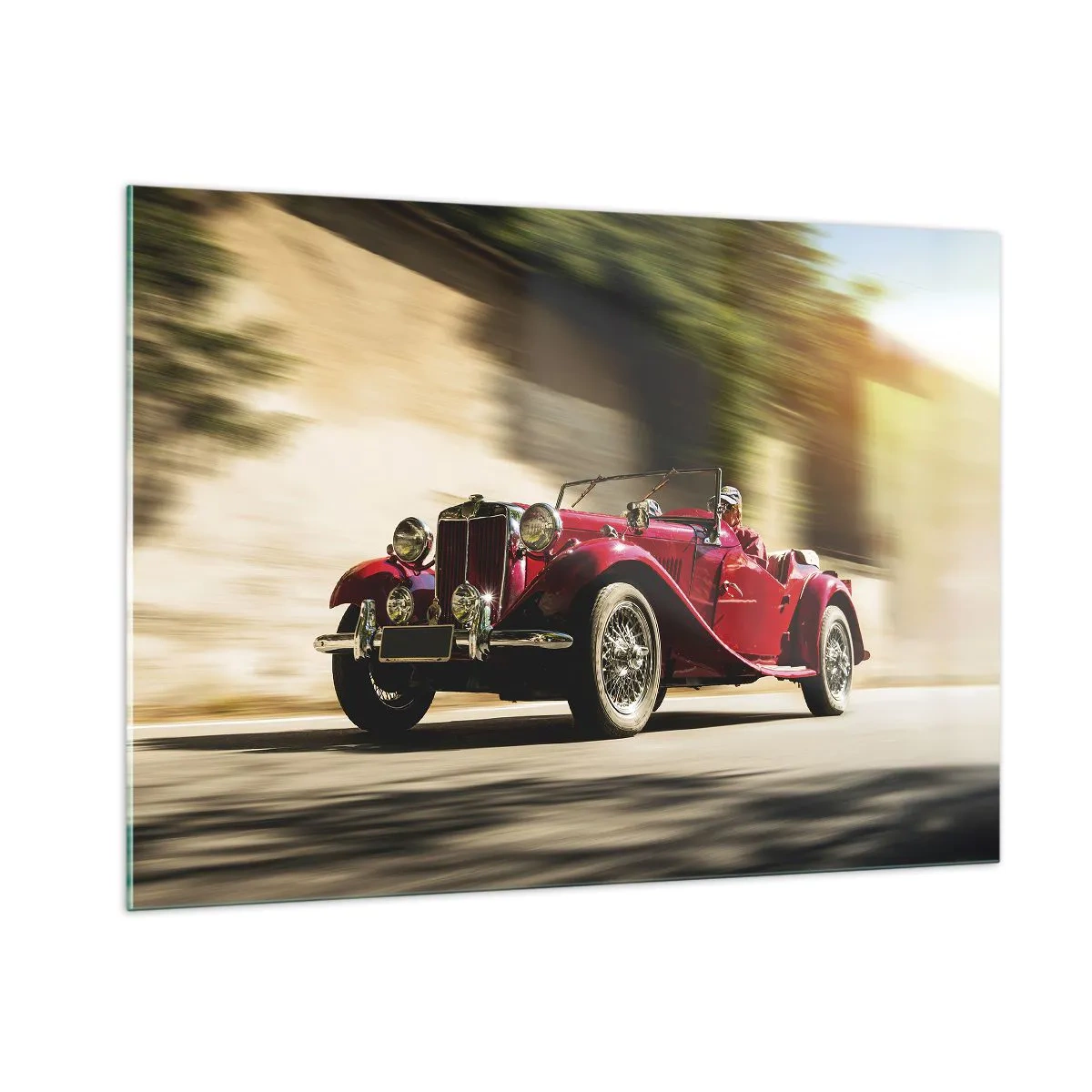 Glastavla - Bild på glas - Vackrare än Nike från Samothrakis - 100x70 cm