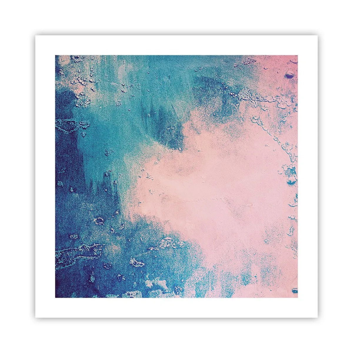 Affisch - Blåa famnar - 50x50 cm