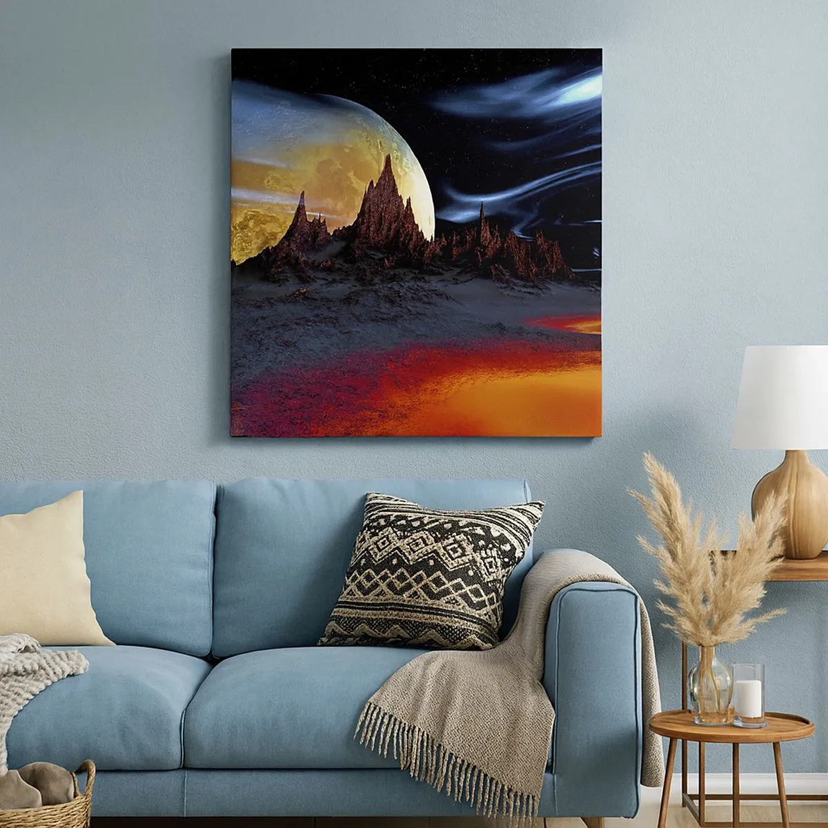 Canvastavla - Bild på duk - Okänd värld - 30x30 cm