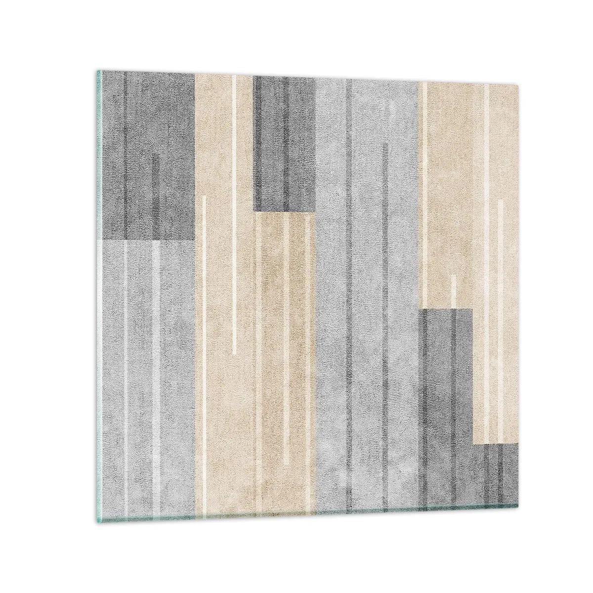 Glastavla - Bild på glas - Komposition: allt i lod - 50x50 cm