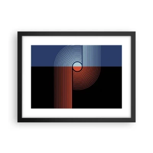 Affisch i svart ram - I en geometrisk kläm - 40x30 cm