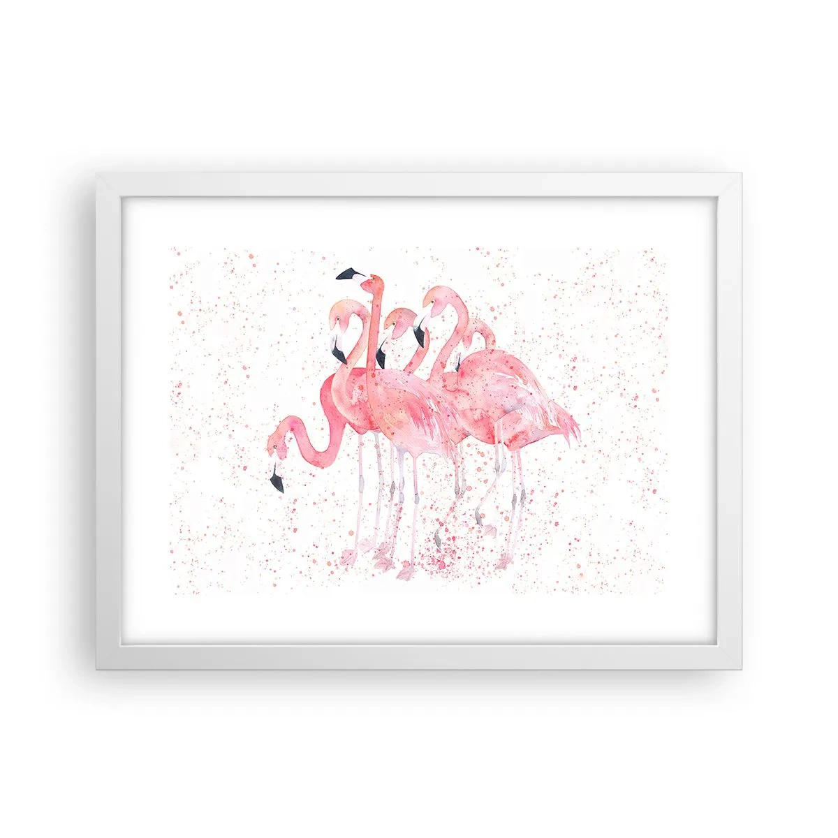 Affisch i vit ram - Rosa bandet - 40x30 cm