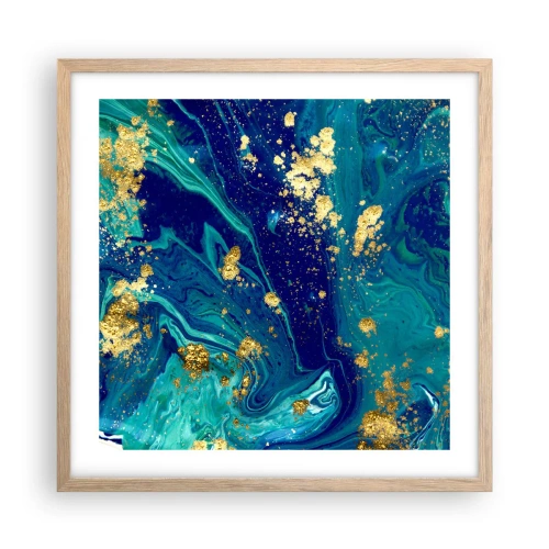 Affisch i ram av ljusek - Solflingor  - 50x50 cm