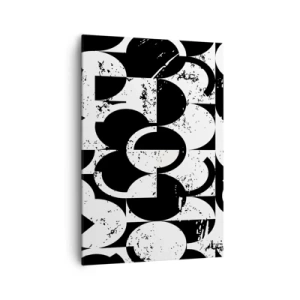 Canvastavla - Bild på duk - Vit är vit och svart är svart - 70x100 cm