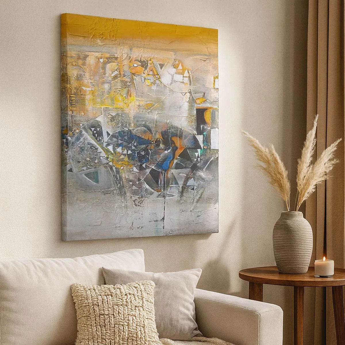 Canvastavla - Bild på duk - Allt blir bra - 30x30 cm