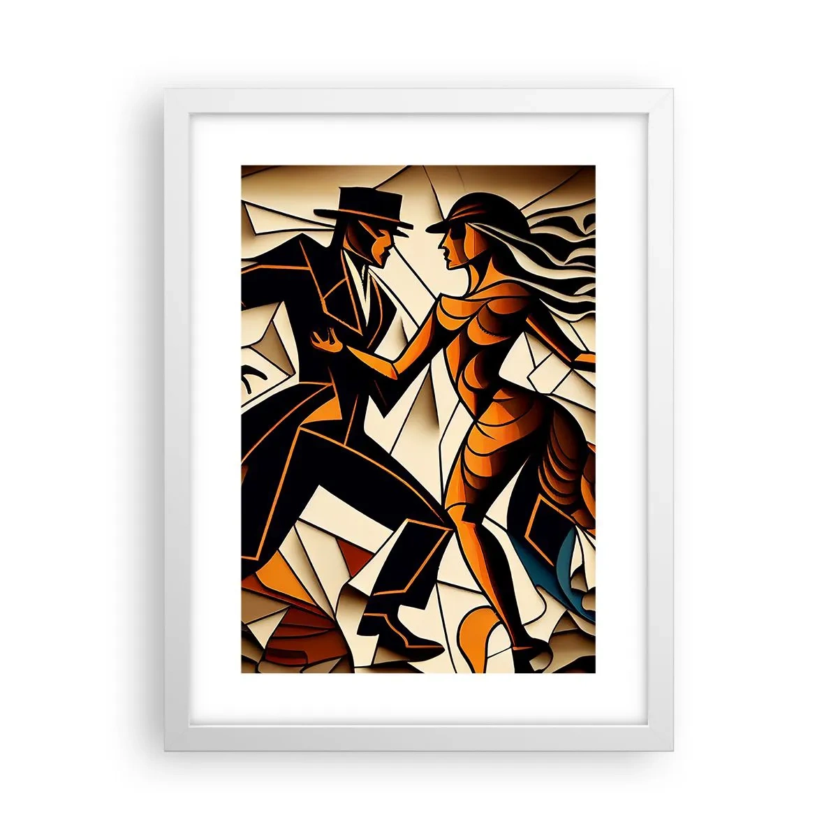 Affisch i vit ram - Passionsdans - 30x40 cm