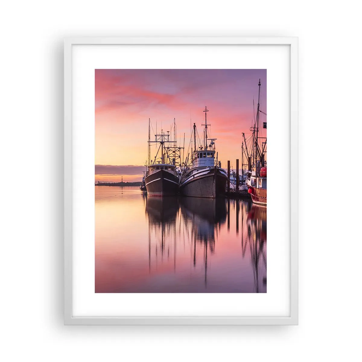 Affisch i vit ram - Inför nästa dag - 40x50 cm