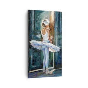 Canvastavla - Bild på duk - Före showen - 55x100 cm