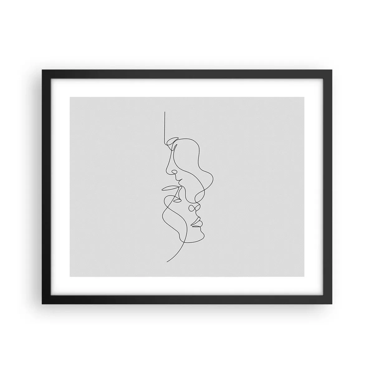 Affisch i svart ram - Sentimentala lustens glöd - 50x40 cm