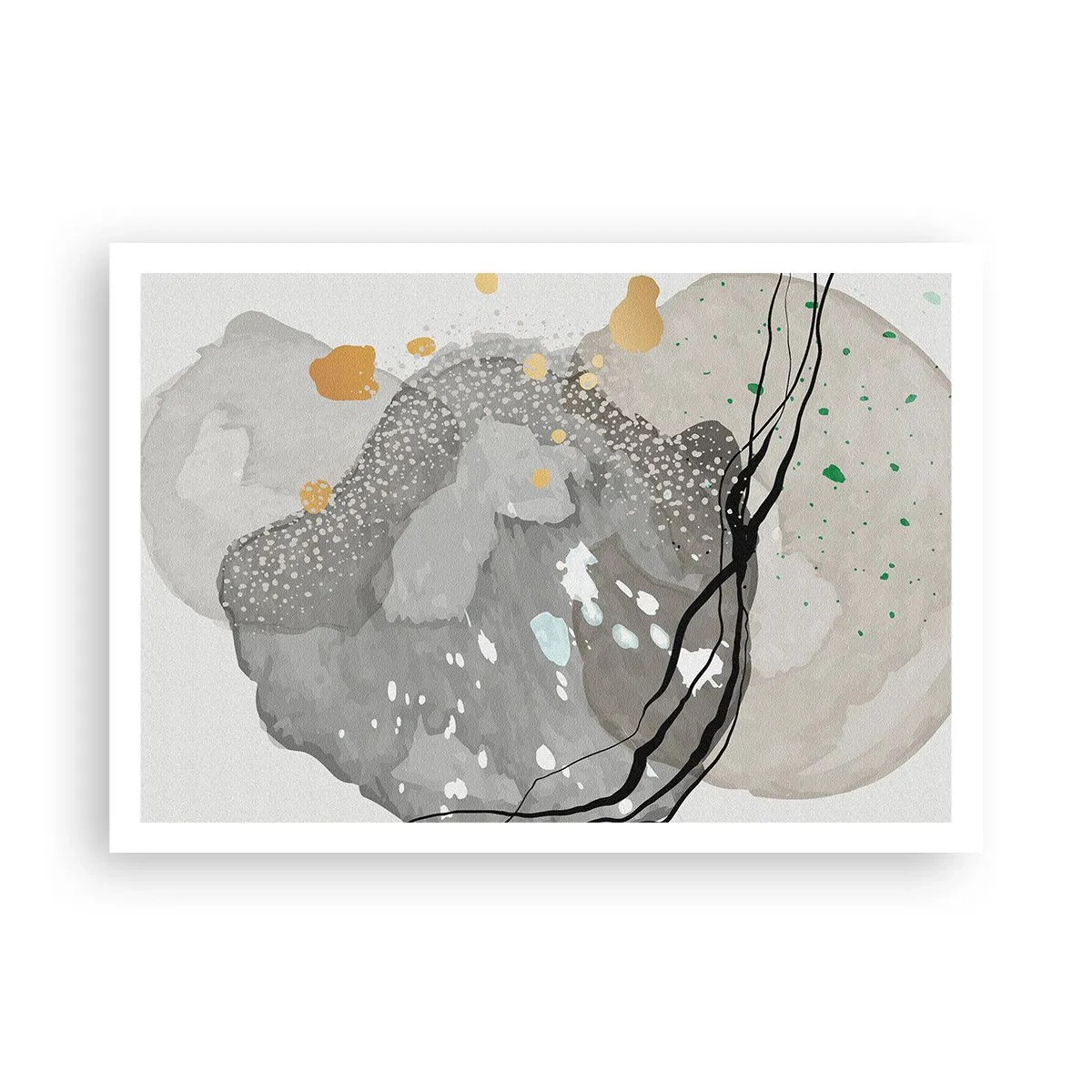 Affisch - Organisk komposition - 100x70 cm