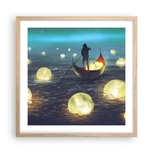 Affisch i ram av ljusek - Saker som filosoferna inte drömt om - 50x50 cm