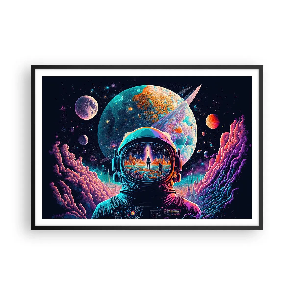 Affisch i svart ram - Filosofer har aldrig drömt - 100x70 cm