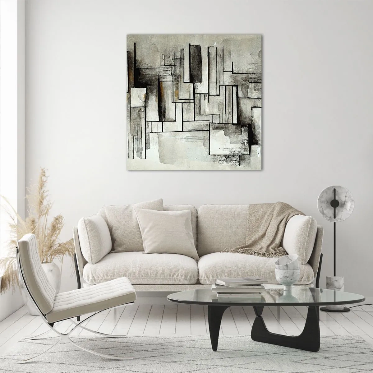 Glastavla - Bild på glas - Kraften i enkelhet - 40x40 cm