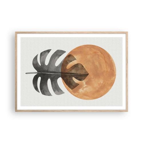 Affisch i ram av ljusek - Alltid solen - 100x70 cm